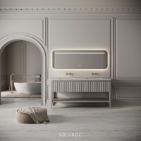 Kensington Double Vanity Unit & Stone Basin 1600mm Sabbia Grigio Oak